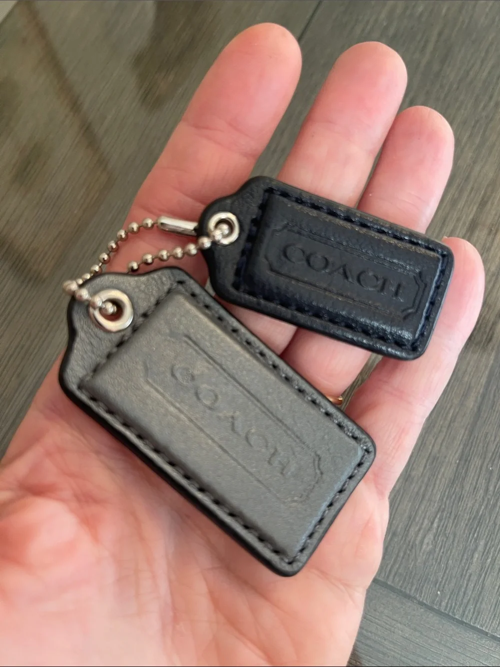 Coach Madison Op Art Ikat Isable Replacement Hangtags Only Dark Navy & Gunmetal